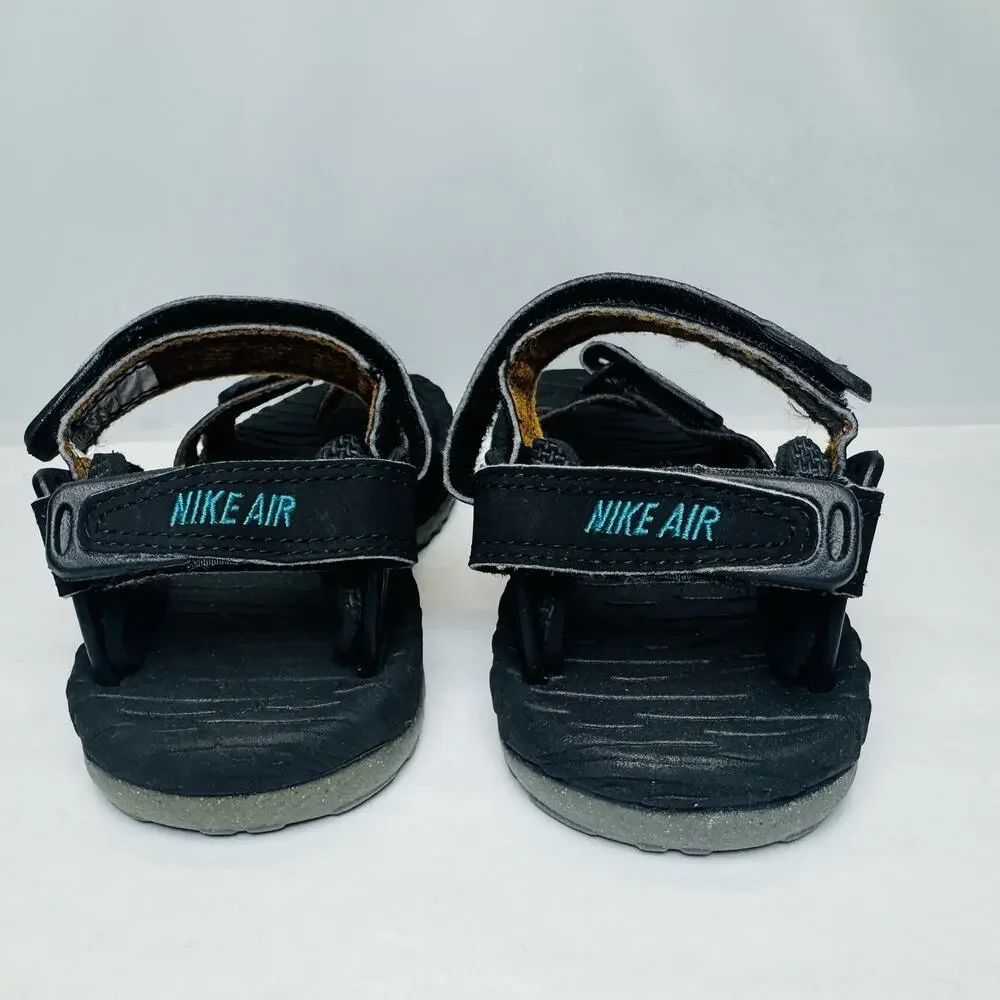 Nike‎ Air Deschutz ACG Sandals Kids Size 2 Black Adjustable Strap Water Outdoor